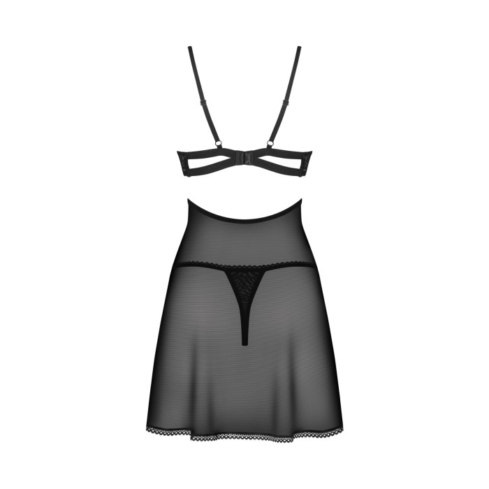 Бебі-дол Obsessive Nutris babydoll & thong XL/2XL