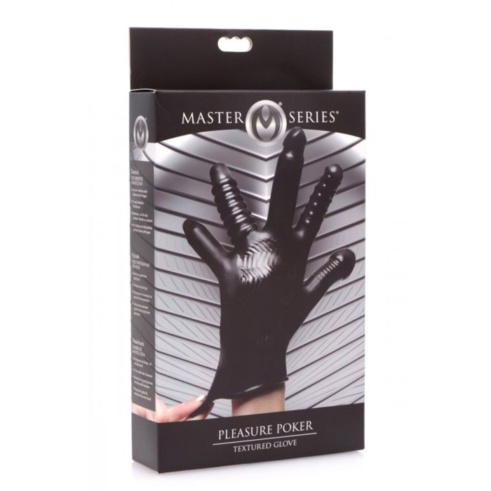 Перчатка с разными текстурами Master Series Pleasure Poker Textured Glove