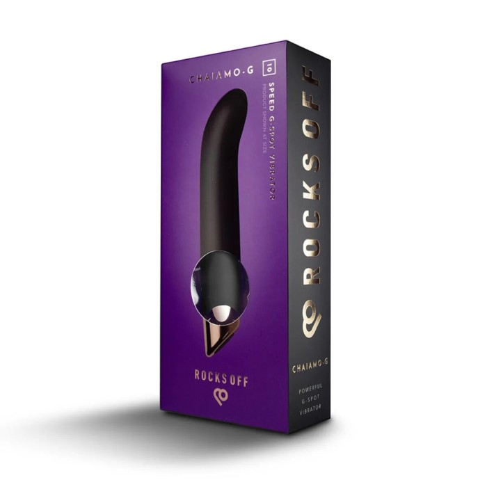 Вибратор для точки G Rocks Off Chaiamo G Black, 10 режимов