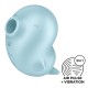 Вакуумный клиторальный стимулятор с вибрацией Satisfyer Sassy Seal, 2 независимых мотора
