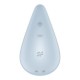 Вібратор для зовнішньої стимуляції Satisfyer Dew Drop Blue, 2 мотори, 12 режимів, м’який корпус