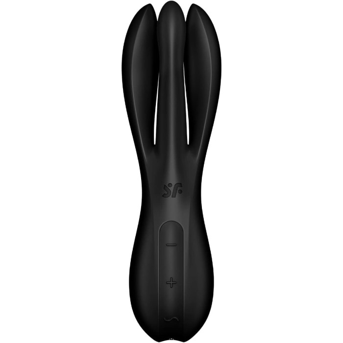Клиторальный вибратор Satisfyer Threesome 2 Black, 3 гибких пальчика, 3 мотора