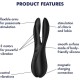 Клиторальный вибратор Satisfyer Threesome 2 Black, 3 гибких пальчика, 3 мотора