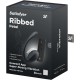 Смарт-виброяйцо Satisfyer Ribbed Petal Connect App Black, управление со смартфона, пульт ДУ