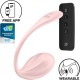 Смарт-виброяйцо Satisfyer Ribbed Petal Connect App Rose, управление со смартфона, пульт ДУ