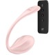 Смарт-виброяйцо Satisfyer Ribbed Petal Connect App Rose, управление со смартфона, пульт ДУ