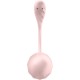 Смарт-виброяйцо Satisfyer Ribbed Petal Connect App Rose, управление со смартфона, пульт ДУ
