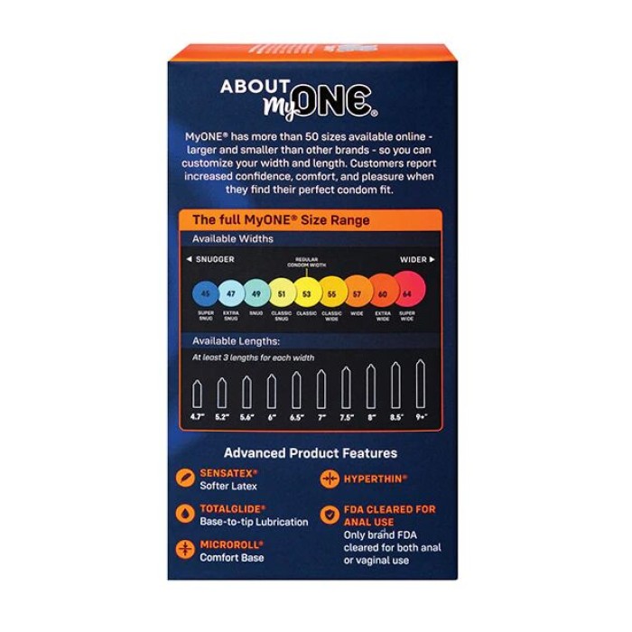 Презервативы MyONE Extra Wide 10 шт, картонная коробка