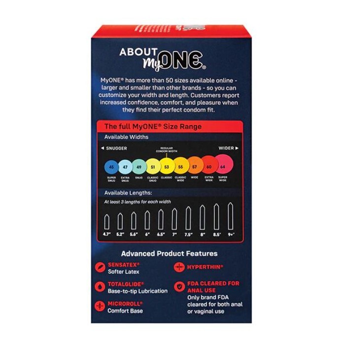 Презервативы MyONE Super Wide 10 шт, картонная коробка