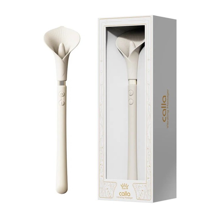 Вибромассажер Zalo — Calla Ivory White