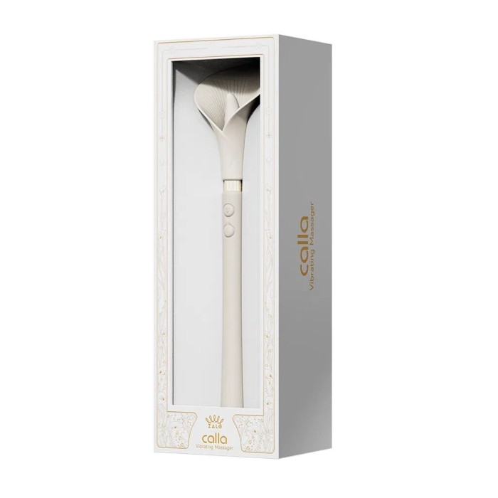 Вибромассажер Zalo — Calla Ivory White