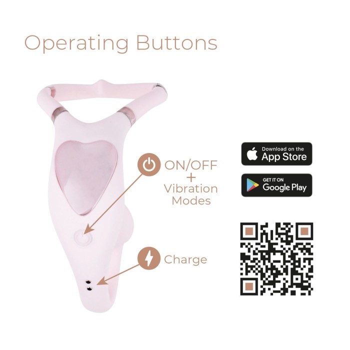 Смарт-вибратор для пар Adrien Lastic Venus + APP, двойной, можно носить под одеждой, 10 режимов