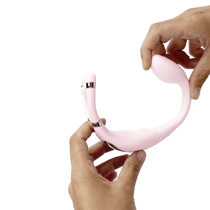 Смарт-вибратор для пар Adrien Lastic Venus + APP, двойной, можно носить под одеждой, 10 режимов