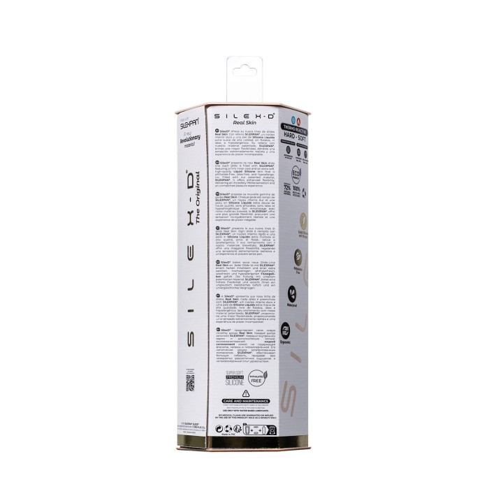 Фаллоимитатор SilexD Johnny Real Skin Flesh (7in MODEL 1), суперсофт-силикон+Silexpan, диаметр 3,8см
