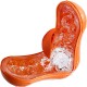 Мастурбатор Tenga Flip Orb — Sunset Orange, с изменяемым сжатием, со стимулирующими шариками внутри