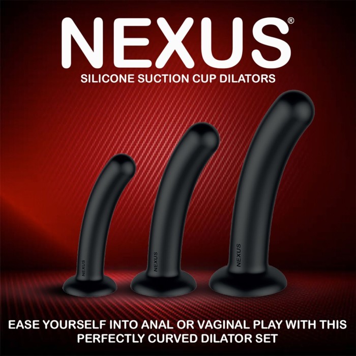 Набор дилдо Nexus Dilating Set (17см, 15см, 12,5см) (мятая упаковка!!!)