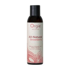 Лубрикант на водной основе Orgie All Natural Strawberry, 150 мл, со вкусом и ароматом клубники