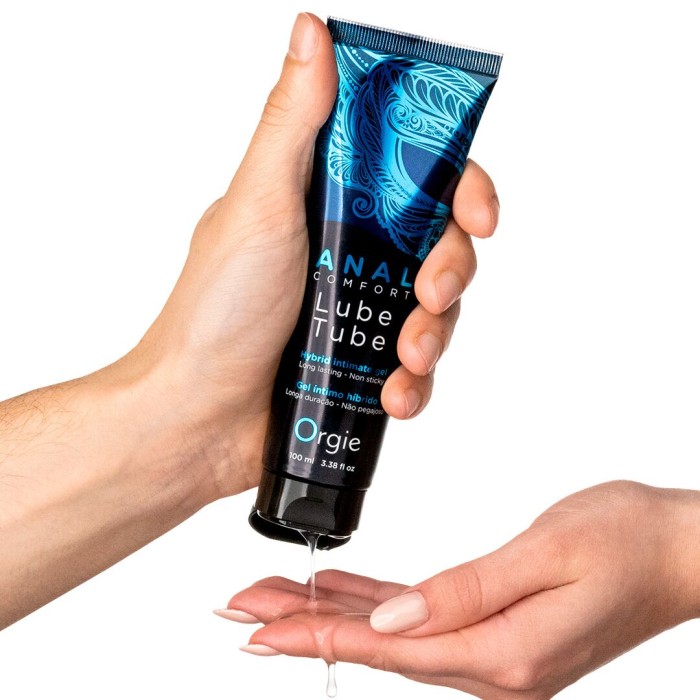 Анальная смазка Orgie Lube Tube Anal Comfort, 100 мл, водная основа, имитация силикона