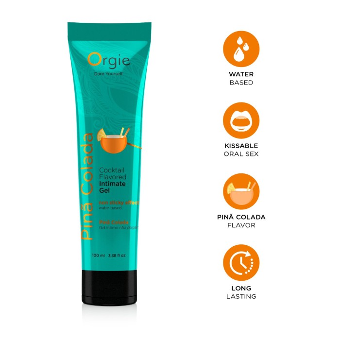 Лубрикант на водной основе Orgie Lube Tube Pina Colada, 100 мл, вкус и аромат пина колады