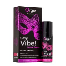 Жидкий вибратор Orgie Sexy Vibe! Intense Orgasm, 15 мл, тепло-холод, очень мощный