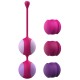 Вагінальні кульки Liebe Kewos — Cerise/Candy Violet, 5 кульок у комплекті, 15, 25, 35, 45 та 55 г