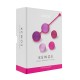 Вагінальні кульки Liebe Kewos — Cerise/Candy Violet, 5 кульок у комплекті, 15, 25, 35, 45 та 55 г