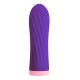 Вибропуля S Pleasures Bullets Twist & Shout Purple, фиолетовая, ребристая поверхность, 10 режимов