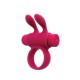 Эрекционное виброкольцо S Pleasures Premium Rabbit Ring, розовое, со съемной вибропулей и ушками