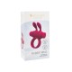 Эрекционное виброкольцо S Pleasures Premium Rabbit Ring, розовое, со съемной вибропулей и ушками