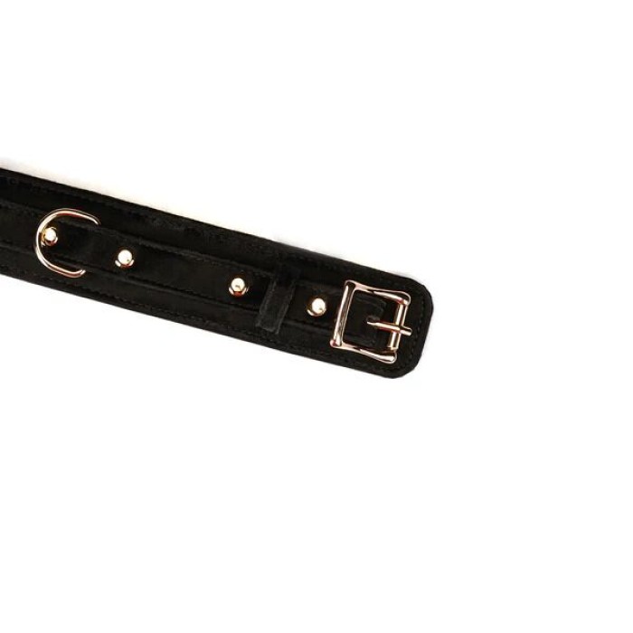 Ошейник с поводком Liebe Seele Boudoir Amor Collar with Leash Black