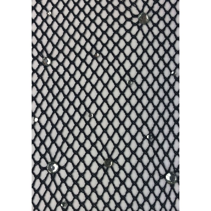 Колготки Leg Avenue Rhinestone micro net tights Plus size Caramel, дрібна сітка, стрази