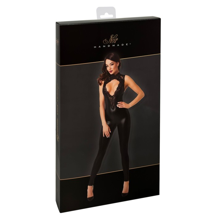 Комбінезон Noir Handmade F342 Powerwetlook and lace overall - M