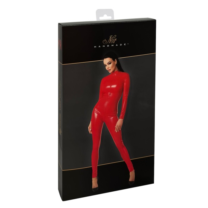 Комбінезон Noir Handmade F353 Red powerwetlook overall - XL