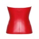 Корсет Noir Handmade F355 Red powerwetlook corset - L