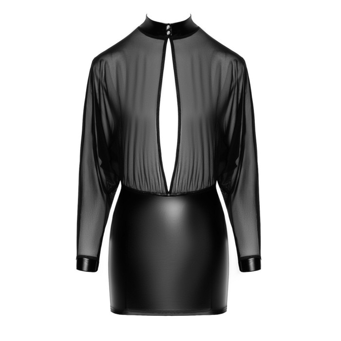 Сукня Noir Handmade F348 Powerwetlook and tulle dress - 4XL