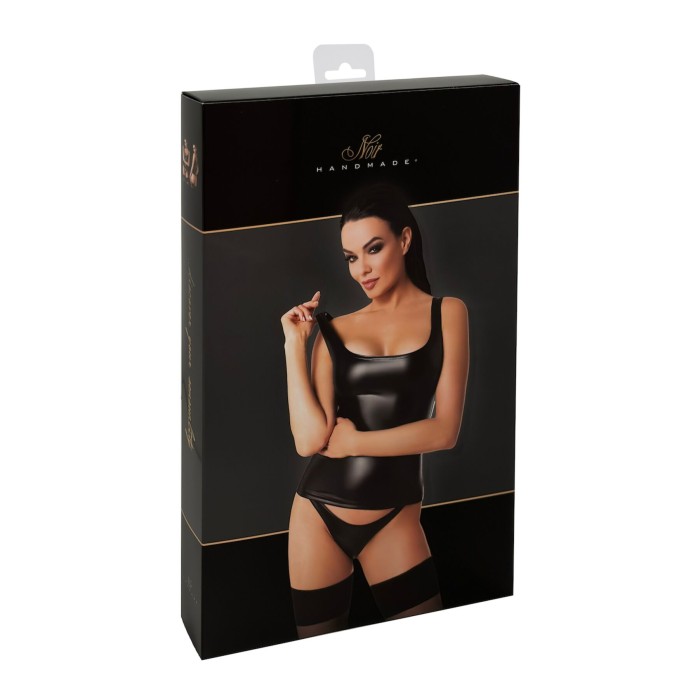 Топ Noir Handmade F346 Powerwetlook top - M