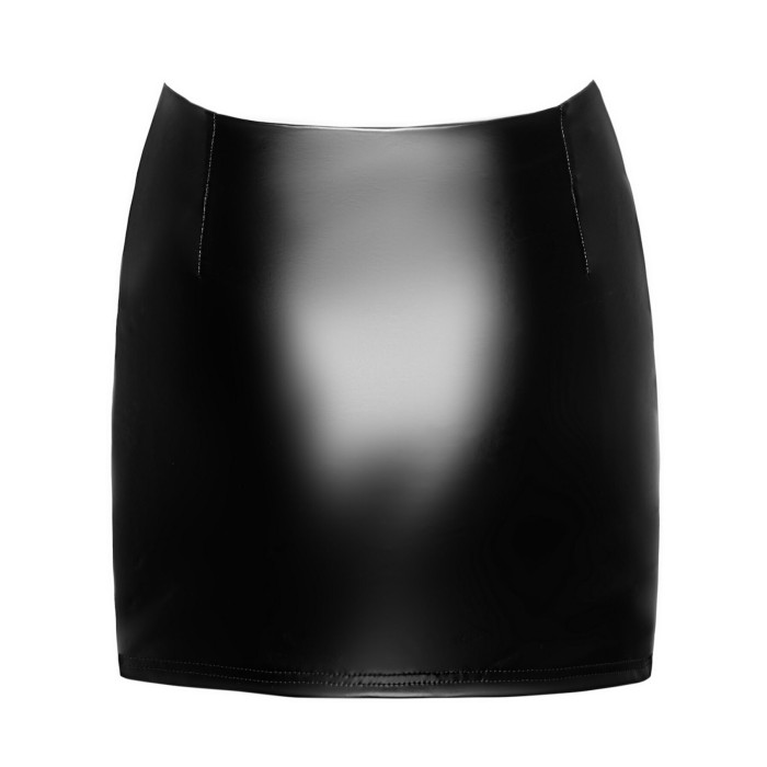 Спідниця Noir Handmade F345 Powerwetlook skirt with garter - L