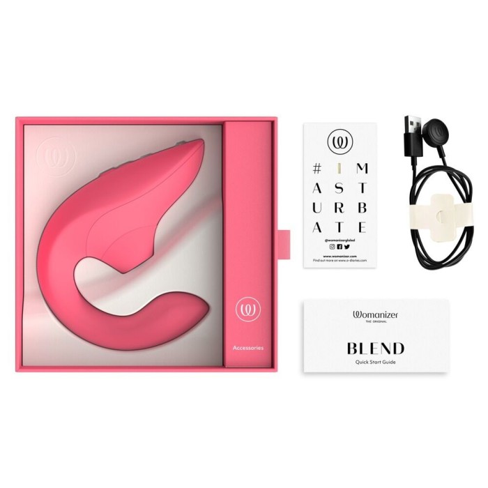 Вакуумный клиторальный стимулятор Womanizer Blend Vibrant Rose