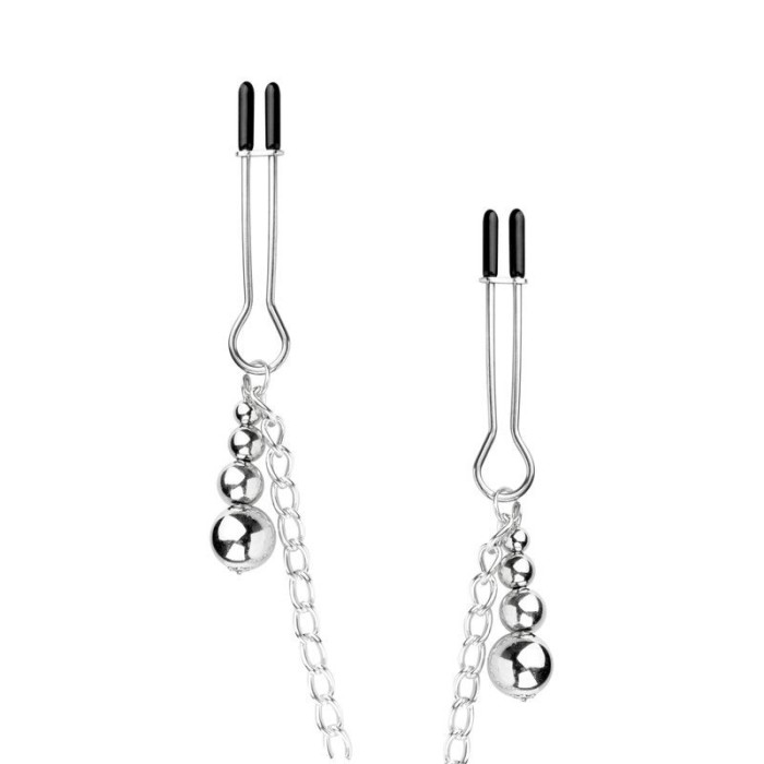 Затискачі для сосків та клітора Bedroom Fantasies: Nipple and Clitoris Clamps - Silver