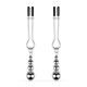Зажимы для сосков Bedroom Fantasies: Nipple Clamps with Beaded Chain - Silver