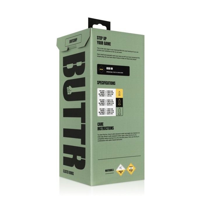 Набор анальных пробок BUTTR - Cluster Bombs Anal Training Set