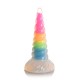 Фентезійний фалоімітатор Creature Cocks Luminescent Rainbow Silicone Dildo