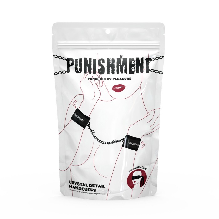 Наручники Punishment - Crystal Detail Handcuffs – Black