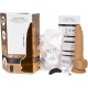 Фалоімітатор з пульсацією Naked ADDICTION Dominic 9″ Caramel, пульт ДК, діаметр 4,2 см