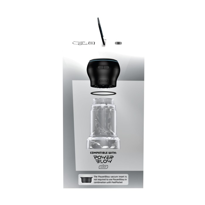 Мастурбатор Kiiroo Feel Pocket Crystal совместим с PowerBlow