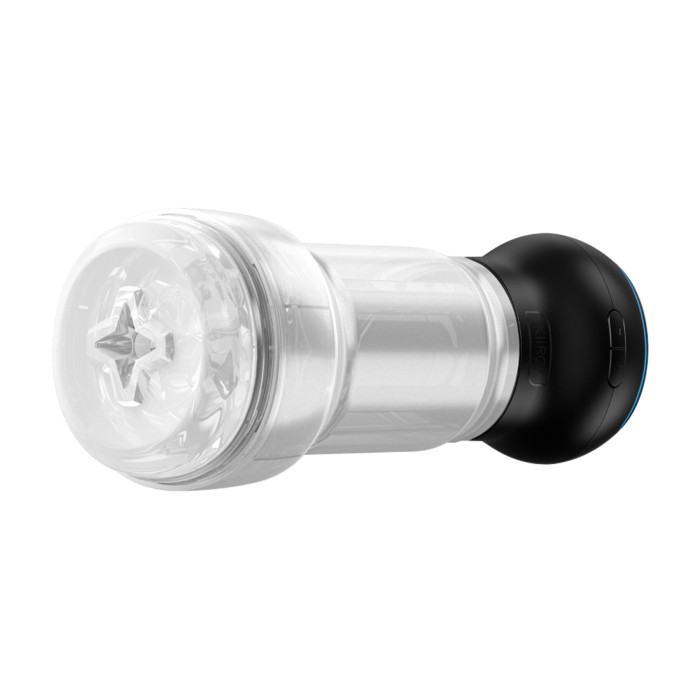 Мастурбатор Kiiroo Feel Pocket Crystal зі всмоктувальною інтерактивною насадкою PowerBlow Combo Set