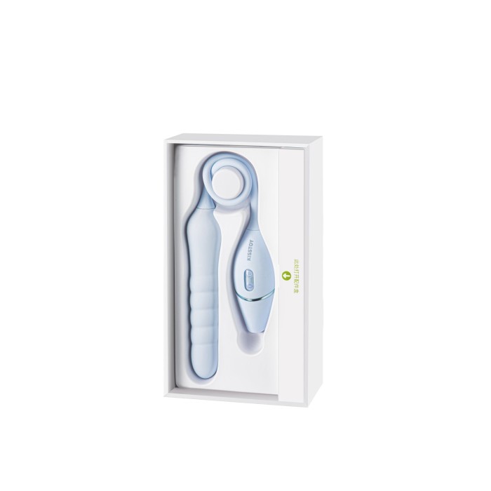Пульсатор с вакуумным стимулятором KISSTOY Cathy III Light Blue